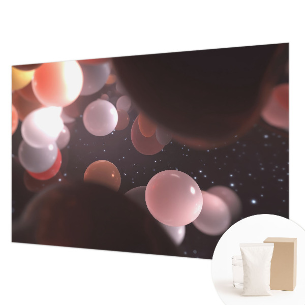 Vlies-Fototapete fürs Kinderzimmer mit Motiv aus bunten Weltraumkugeln