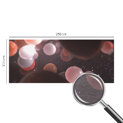 Vlies-Fototapete fürs Kinderzimmer Weltraumkugeln