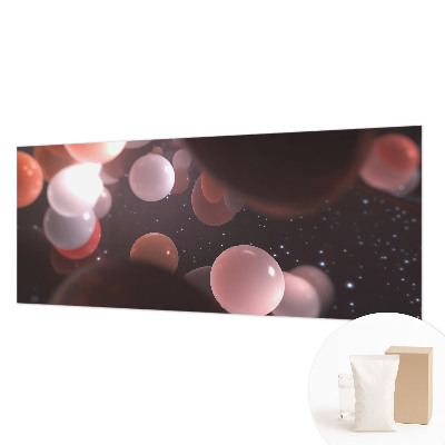 Vlies-Fototapete fürs Kinderzimmer mit Motiv aus bunten Weltraumkugeln