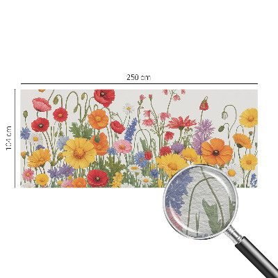 Bedruckte Vlies-Fototapete mit Motiv einer Blumenwiese