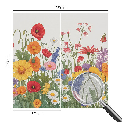 Bedruckte Vlies-Fototapete Blumenwiese
