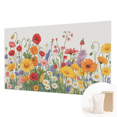 Bedruckte Vlies-Fototapete mit Motiv einer Blumenwiese