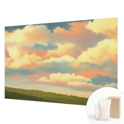 Dekorative Wand-Fototapete mit Himmel- und Wolkenmotiv