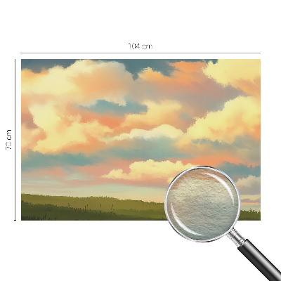Dekorative Wand-Fototapete mit Himmel- und Wolkenmotiv
