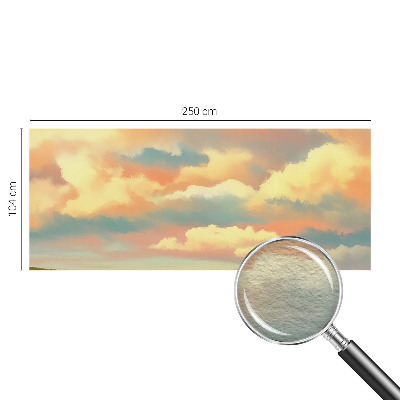 Dekorative Wand-Fototapete mit Himmel- und Wolkenmotiv