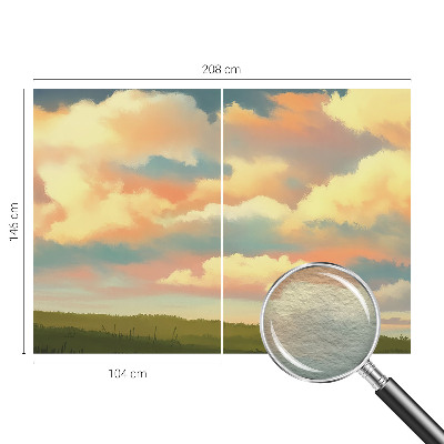 Dekorative Wand-Fototapete mit Himmel- und Wolkenmotiv