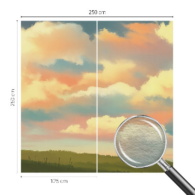 Dekorative Wand-Fototapete mit Himmel- und Wolkenmotiv