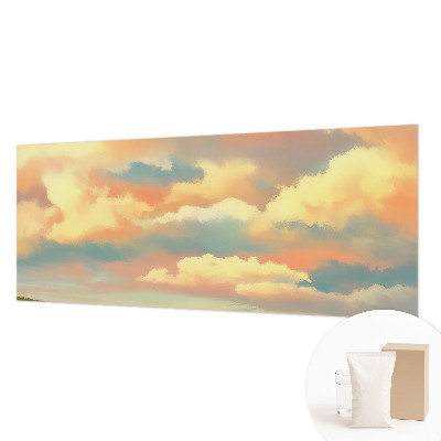 Dekorative Wand-Fototapete mit Himmel- und Wolkenmotiv
