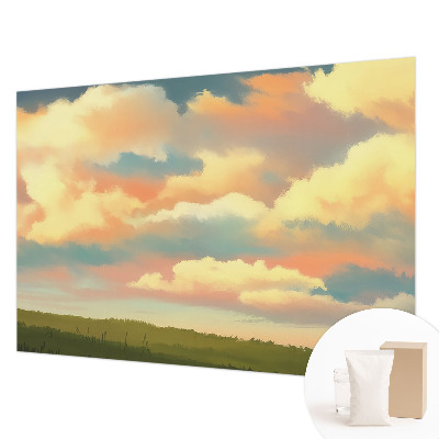 Dekorative Wand-Fototapete mit Himmel- und Wolkenmotiv