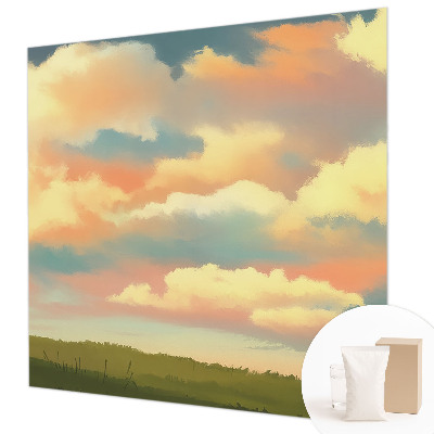 Dekorative Wand-Fototapete mit Himmel- und Wolkenmotiv