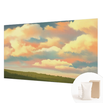 Dekorative Wand-Fototapete mit Himmel- und Wolkenmotiv