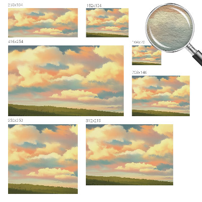 Dekorative Wand-Fototapete mit Himmel- und Wolkenmotiv