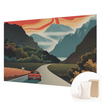 Moderne Vlies-Fototapete Bergabenteuer