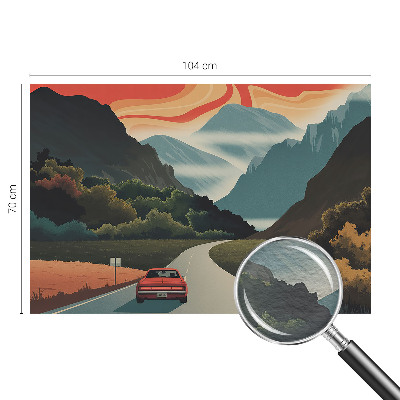 Moderne Vlies-Fototapete mit Bergabenteuer-Motiv