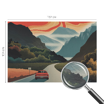 Moderne Vlies-Fototapete mit Bergabenteuer-Motiv
