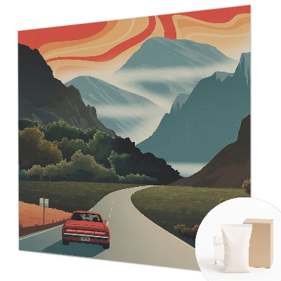 Moderne Vlies-Fototapete Bergabenteuer