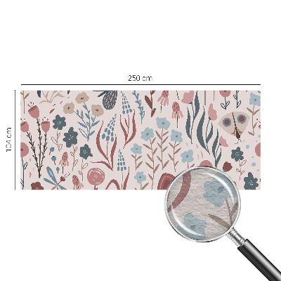 Motivtapete Blumen Insekten