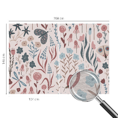 Motivtapete Blumen Insekten