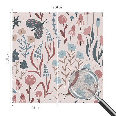 Motivtapete Blumen Insekten