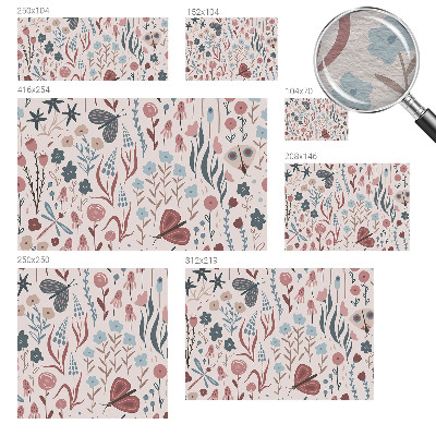 Motivtapete Blumen Insekten