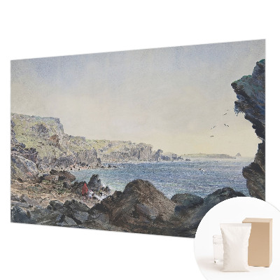 Dekorative Wand-Fototapete mit Motiv einer ruhigen Küstenlandschaft