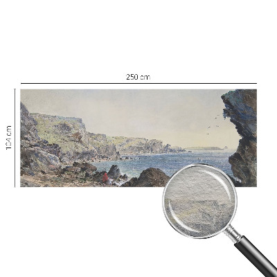 Dekorative Wand-Fototapete mit Motiv einer ruhigen Küstenlandschaft