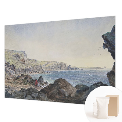 Dekorative Wand-Fototapete mit Motiv einer ruhigen Küstenlandschaft