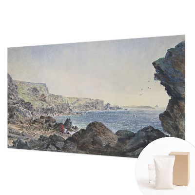 Dekorative Wand-Fototapete mit Motiv einer ruhigen Küstenlandschaft