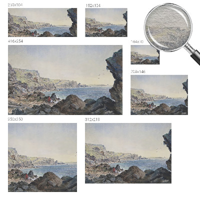 Dekorative Wand-Fototapete Eine ruhige Küste