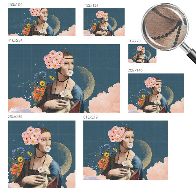 Motivtapete aus Vlies mit floralem Motiv