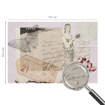 Vlies-Fototapete fürs Kinderzimmer Nostalgische Collage