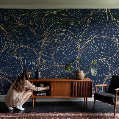Vliestapete fürs Wohnzimmer mit Wellenmotiv