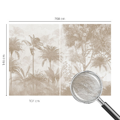 Moderne Vlies-Fototapete mit tropischer Landschaft