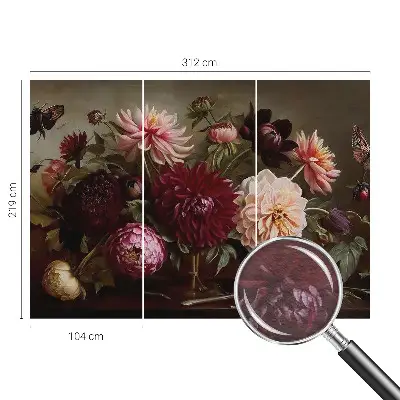 Bedruckte Vlies-Fototapete mit Motiv „Blumenpracht“