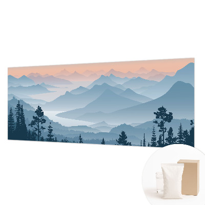 Vliestapete fürs Schlafzimmer mit Bergpanorama als Motiv
