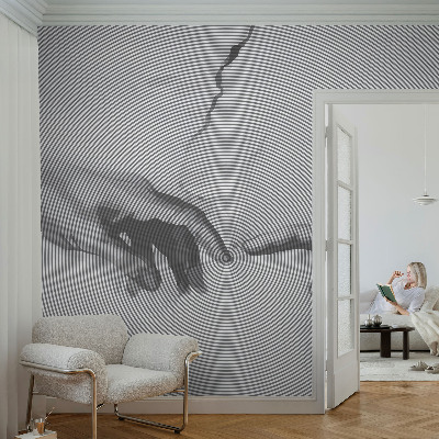 Bildtapete mit hypnotischem Hände-Motiv
