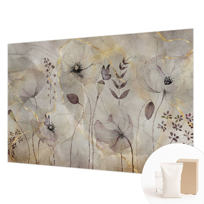 Wand-Fototapete mit zarten Blüten