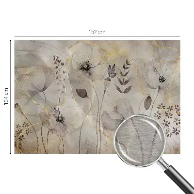 Wand-Fototapete mit zarten Blüten