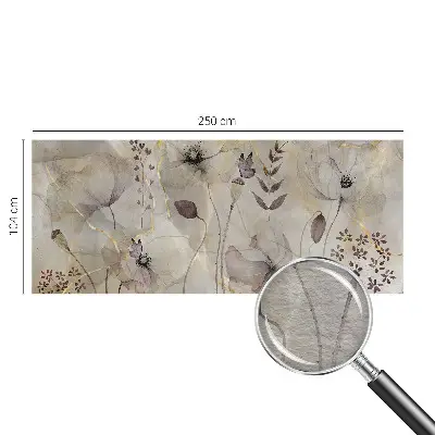 Wand-Fototapete mit zarten Blüten