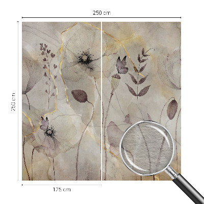 Wand-Fototapete Zarte Blüten