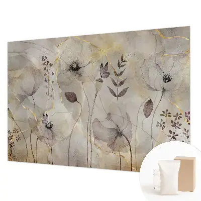 Wand-Fototapete mit zarten Blüten