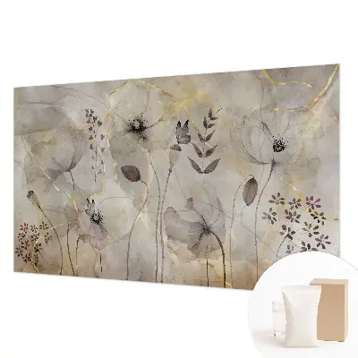 Wand-Fototapete mit zarten Blüten