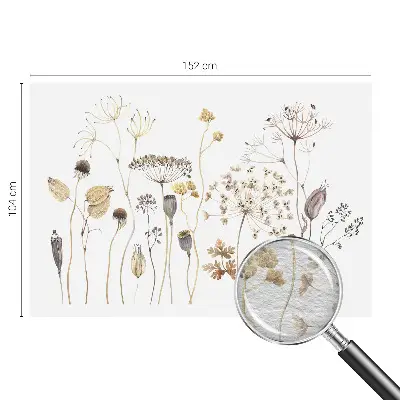 Fototapete mit Motiv aus wilden Blumen