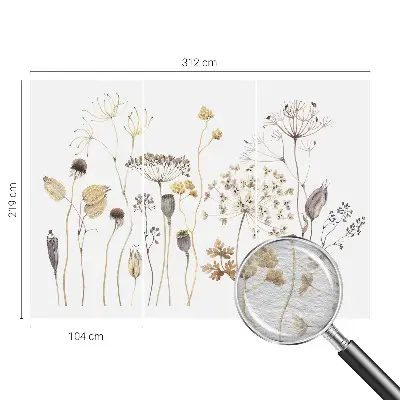 Fototapete mit Motiv aus wilden Blumen