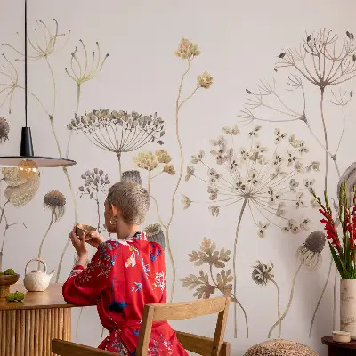 Fototapete mit Motiv aus wilden Blumen
