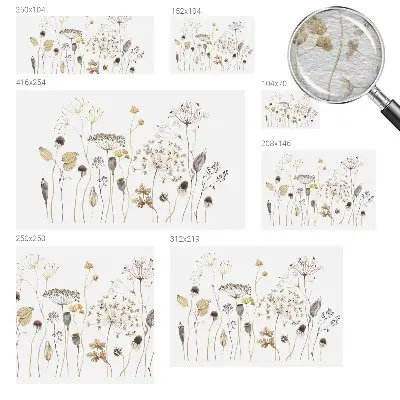 Fototapete mit Motiv aus wilden Blumen