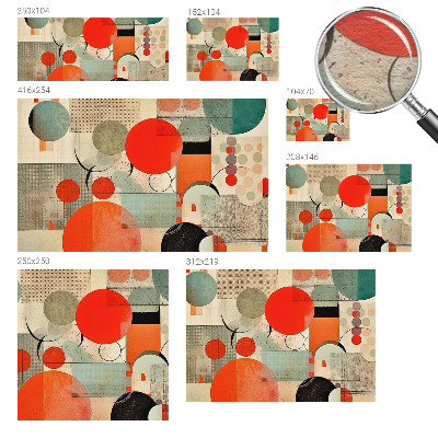 Dekorative Wand-Fototapete Farbenfrohe Abstraktion