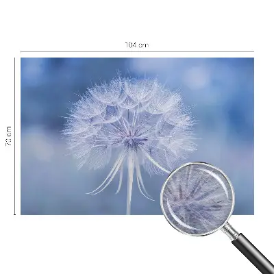 Wandtapete mit blauem Motiv