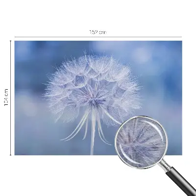 Wandtapete mit blauem Motiv