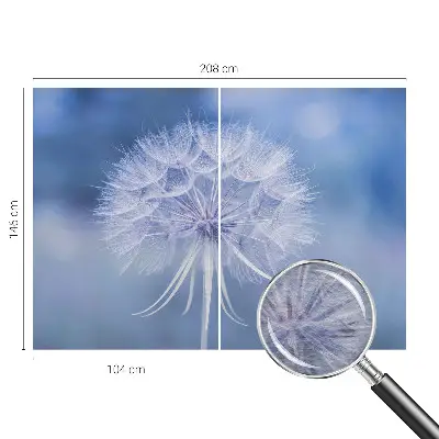 Wandtapete mit blauem Motiv